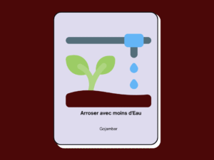 Arroser avec moins d'Eau
