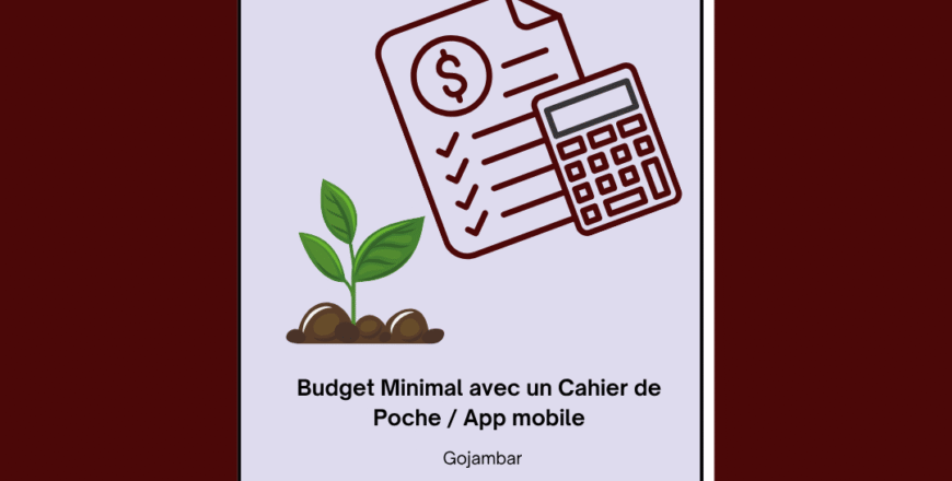 Budget Minimal avec un Cahier de Poche App mobile