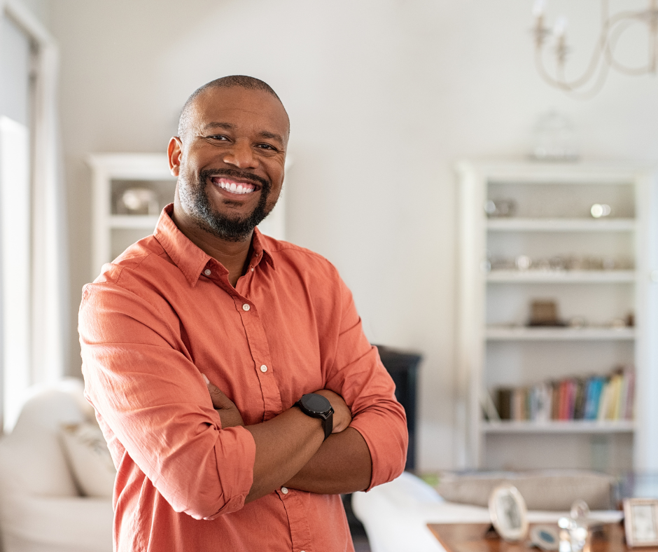 a man with his arms crossed