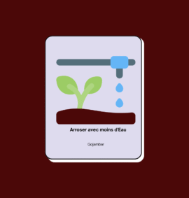 Arroser avec moins d'Eau
