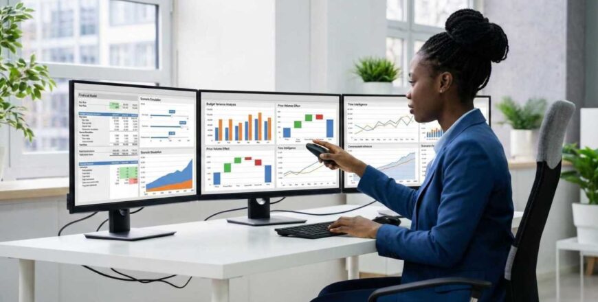 Analyse ecarts & prevision budgetaire power bi